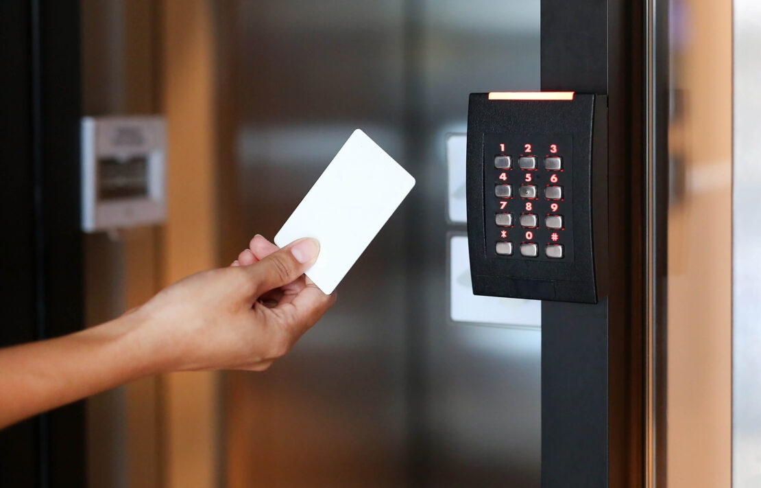 keyless entry system with card reader